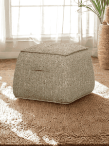 הדום לחדר שינה טרפז בגוון אפרפר חום