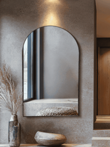 מראת קשת מסגרת מתכת שחורה