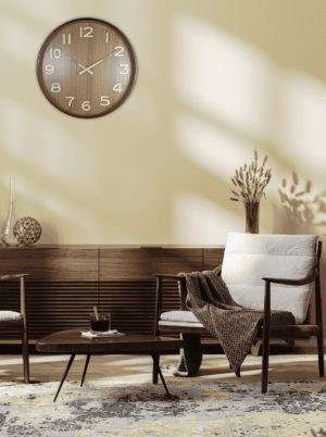 שעון קיר מעוצב קוטר 26 דגם NB