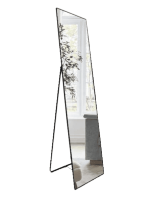 מראת גוף עומדת מלבנית מסגרת מתכת