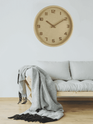 שעון קיר מעץ - דגם DUNE