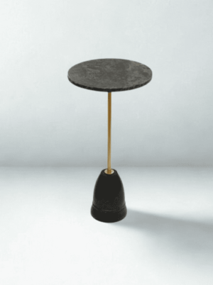 שולחן צד מעוצב בסגנון מודרני משיש ומתכת