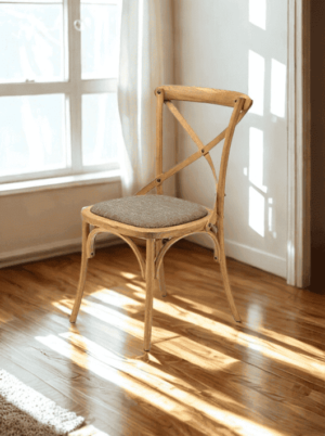 זוג כיסאות שמעוצבים לפינת אוכל - גוון קפה