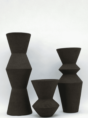 כד טרקוטה בעיצוב מודרני - גוון שוקולד