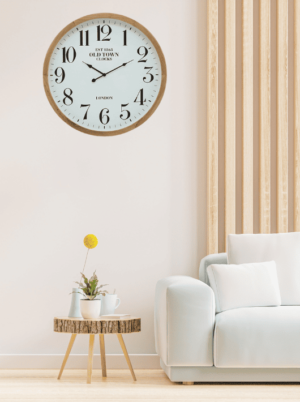 שעון קיר עץ - דגם ג'ון