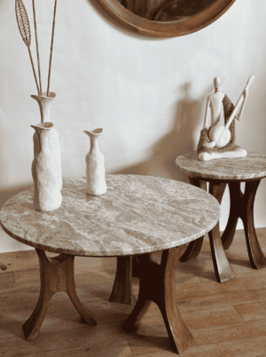 שולחן קפה קוטר 80 ס