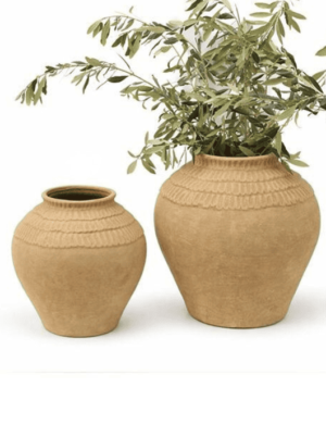 כד טרקוטה מעוצב בסגנון בוהו - גוון סהרה