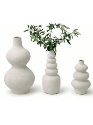 כד טרקוטה מעוצב דגם LUMINA - גוון לבן