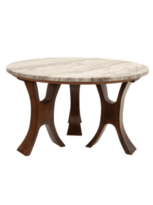 שולחן קפה עץ ושיש