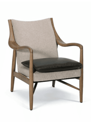 כורסא מעוצבת בסגנון כפרי קלאסי