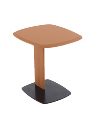 שולחן צד נשכן מעוצב בסגנון מודרני - גוון חום שוקולד