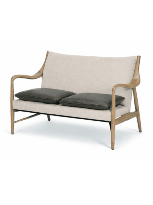 כורסא דו מושבית מעוצבת בסגנון כפרי קלאסי