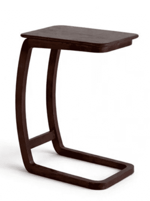 שולחן צד נשכן מעץ בגוון אגוז