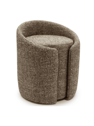 הדום ישיבה עגול דגם Milano - גוון קפה