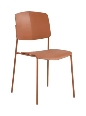 כסא פלסטיק מעוצב בצבע חמרה - דגם Form